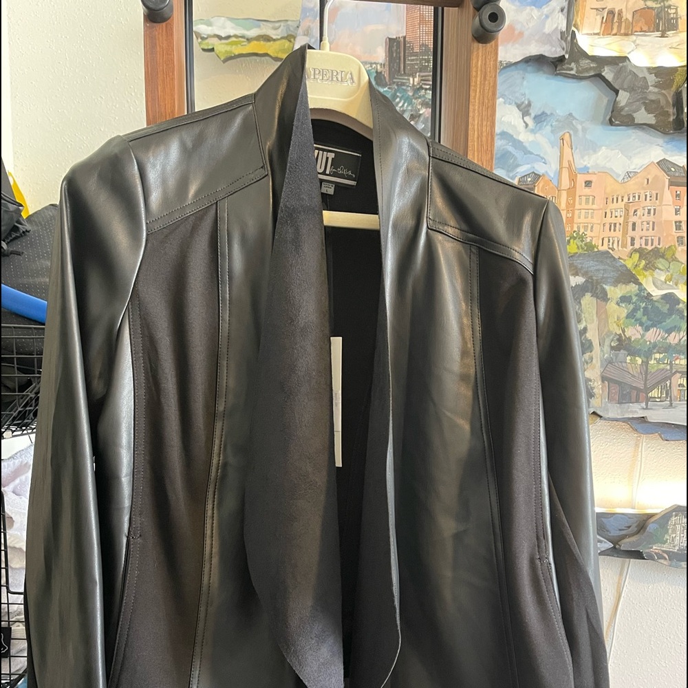 Faux leather jacket